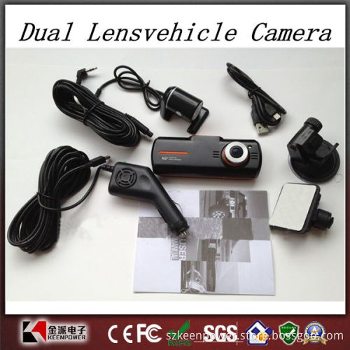 New F90g H. 264 Full HD 1920X1080p 20fps Dual Lens Dashboard Car Vehicle Camera Video Recorder DVR Cam G-Sensor/GPS/Rear Camera